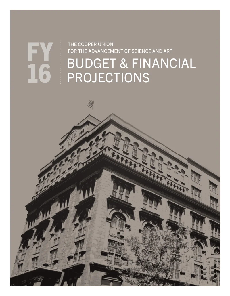 File:Cooper Union FY16 Budget & Financial Projections.pdf