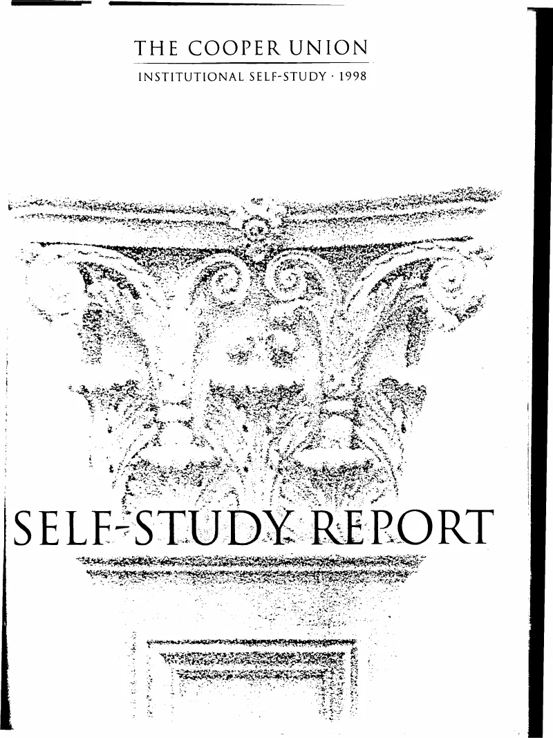 File:The Cooper Union- Institutional Self-Study Report, 1998.pdf